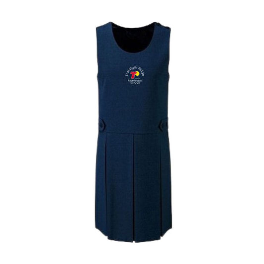 TRM Navy Triple Pleat Tartan Tunic (6)