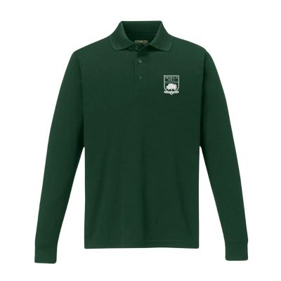 Green L/S Polo